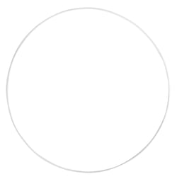 Anneau en métal blanc Rayher - 60cm