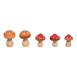 Amanites tue-mouches en bois Rayher 