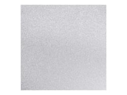 Papier créatif - 30,5 x 30,5 cm - paillettes fines argent