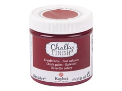 Peinture - DecoArt Chalky Finish - Rouge Bourgogne Craie - 118 ml - Rayher