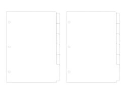 Intercalaire blanc - A5