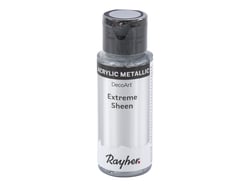 Rayher DecoArt Extreme Sheen - Peinture - peinture acrylique - argent - 59 ml