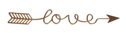 Décoration écriture métallique "Love"