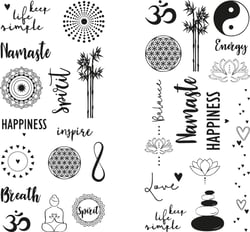 Feuilles de transfert pour bougies - 2 feuilles - Noir