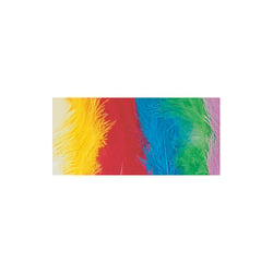 Plume duvetées couleurs assorties x 15