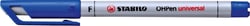 Marqueur STABILO OHPen soluble - 0,7 mm - bleu
