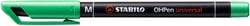 Marqueur STABILO OHPen permanent - 1 mm - vert