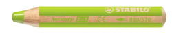 Crayon multi-talents pointe extra-large - STABILO - Vert clair - Woody 3 in 1