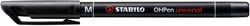 Marqueur STABILO OHPen permanent - 1 mm - noir