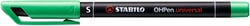 Marqueur STABILO OHPen permanent - 0,4 mm-  vert