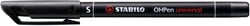 Marqueur STABILO OHPen permanent - 0,4 mm-  noir