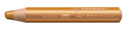 Crayon multi-talents pointe extra-large - STABILO - Or - Woody 3 in 1