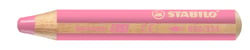 Crayon multi-talents pointe extra-large - STABILO - Rose - Woody 3 in 1