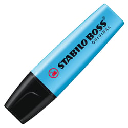 Surligneur pointe large - STABILO - Bleu - BOSS ORIGINAL