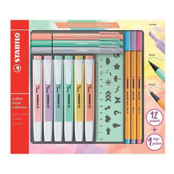 Coffret créatif 13 pièces - Couleurs pastel - swing cool, pointMax et point 88 - Pointe multiple - STABILO