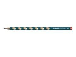 Lot de 2 crayons graphites droitiers mine HB - STABILO - Bleu ardoise - EASYgraph S