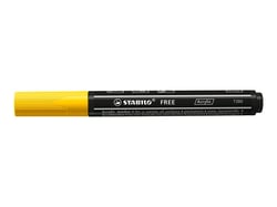 Marqueur pointe moyenne - STABILO - Jaune - FREE acrylic T300