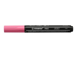 Marqueur pointe moyenne - STABILO - Rose - FREE acrylic T300