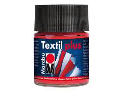 Peinture textile Plus - 50ml - vermillon clair