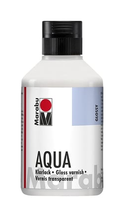 Vernis brillant transparent à base d'eau - Marabu Aqua Klarlack 250 ml