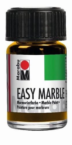 Peinture pour marbrure Marabu Easy Marble - Jaune moyen 021 - 15 ml
