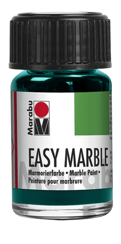 Peinture pour marbrure Marabu Easy Marble - Bleu turquoise 098 - 15 ml