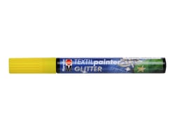 Marqueur textile - Marabu Textil painter Glitter 3mm - jaune scintillant