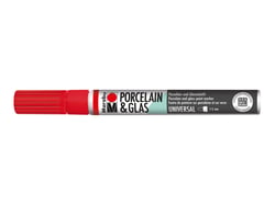 Feutre pour porcelaine & verre - 1-2mm - cerise