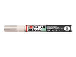 Feutre pour porcelaine & verre - 2-4mm - blanc