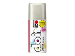 Peinture pailletée transparente en bombe - Marabu Do it Glitter 150 ml - argent scintillant