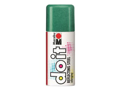 Peinture effet métallisé étincelant en bombe - Marabu Steel 150 ml - vert réfléchissant