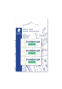Lot de 3 gommes  Staedtler