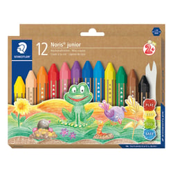 12 craies à la cire - Noris junior 224 - Gros module - Staedtler