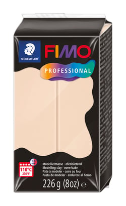 Pâte polymère Fimo - beige -226 g