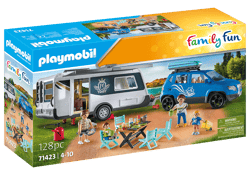 Playmobil® - Famille avec voiture et caravane - 71423 - Playmobil® Family Fun