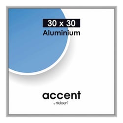 Cadre accent argent mat 30x30 cadre accent argent mat 30x30