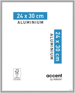 Cadre accent argent poli 24x30 cadre accent argent poli 24x30