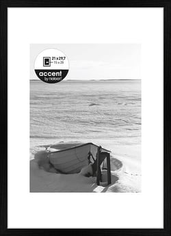 Cadre aura noir 21x29,7 pp ouv 15x20