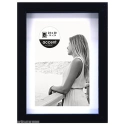 Cadre aura noir 24x30 pp ouv 18x24