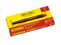 Boîte de 5 cartouches - Kombi - rouge