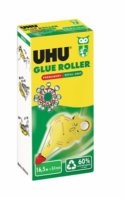 Cassette de recharge pour roller colle permanent - 16,5 m x 8,4 mm - UHU