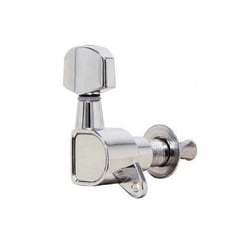 Lot de 6 mécaniques pour guitare électrique Fire & Stone 545.806 - Chrome 