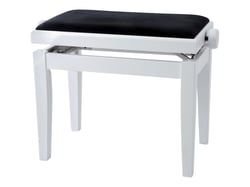  Gewa - Banquette piano Deluxe - Blanc Mat