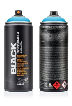 Bombe de peinture 400 ml Montana Black - Light blue 5030
