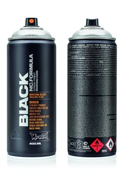 Bombe de peinture 400 ml Montana Black - Silverchrome