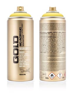 Bombe de peinture Acrylique GOLD Easter Yellow G1010 - 400 ml - Montana