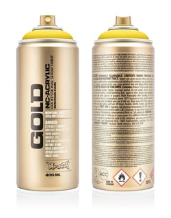 Bombe 400 ml de peinture acrylique Montana GOLD - Citrus G1020 - Fine - Opaque