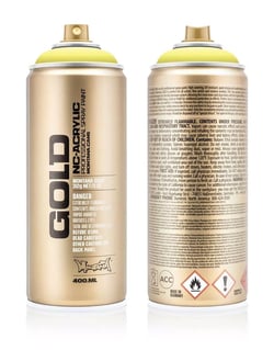 Bombe 400 ml de peinture acrylique Montana GOLD - Butta G1100 - Fine - Opaque