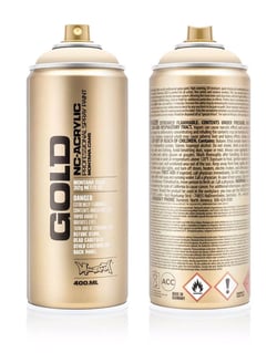 Bombe de peinture Acrylique GOLD White Orange G2000 - 400 ml - Montana