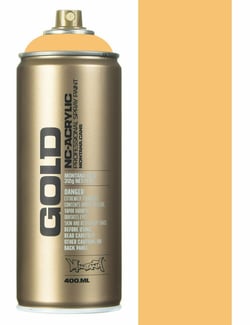 Bombe 400 ml de peinture acrylique Montana GOLD - Creme Orange G2020 - Fine - Opaque